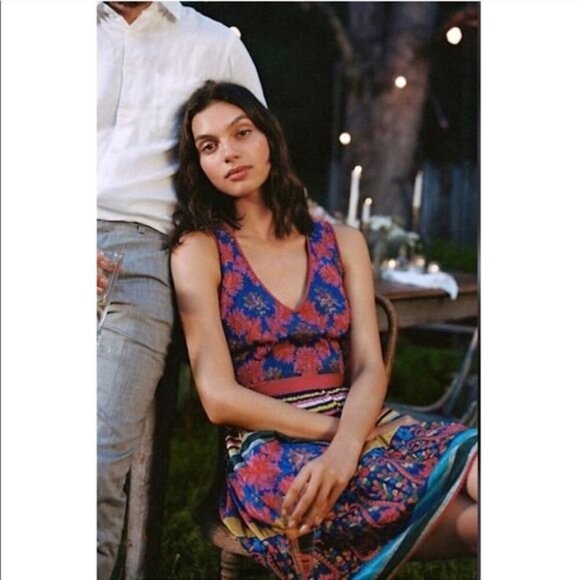 Payal Jain - Francesca Suzani Print Multicolor Dress in size 10 - Picture 9 of 12